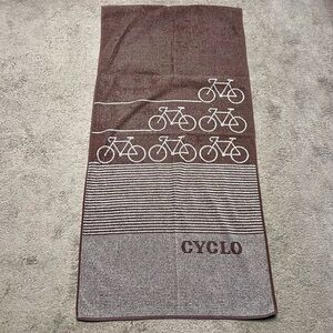 VTG Cyclo Heritage Original Collection Cotton Towel Made In Poland Bicycle Motif